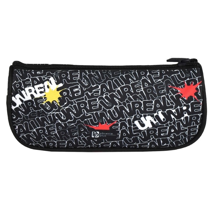 Пенал мягкий, 1 отделение, 95 х 200 х 45 мм, объёмный, Феникс Пенал мягкий, 1 отделение, 95 х 200 х 45 мм, объёмный, Феникс "Панк" чёрный 64182