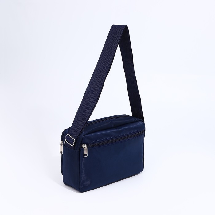 Сумка кросс-боди на молнии, цвет синий Сумка кросс-боди на молнии, цвет синий