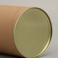 Тубус 120&times;260 мм (240 мм внутр. высота), картон, металлическая крышка