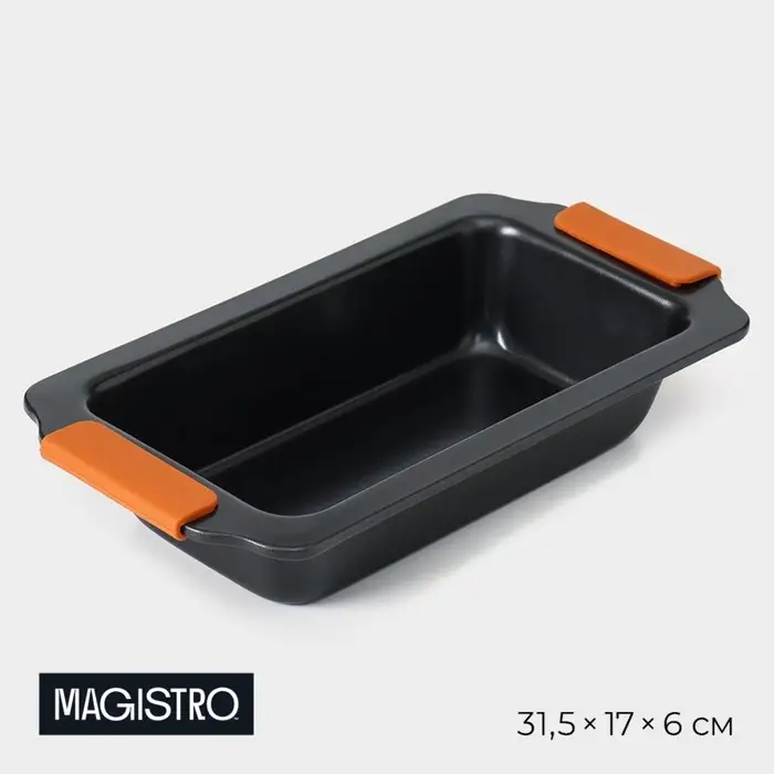 Форма для выпечки Magistro French Bakery, 31,5×17×6 см, антипригарное покрытие Форма для выпечки Magistro French Bakery, 31,5×17×6 см, антипригарное покрытие