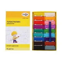 Пластилин &laquo;Гамма. Юный художник&raquo;, 18 цветов 252 г, со стеком