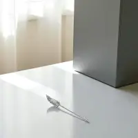 Булавка &laquo;Крыло&raquo;, 9&times;1 см, белая в серебре