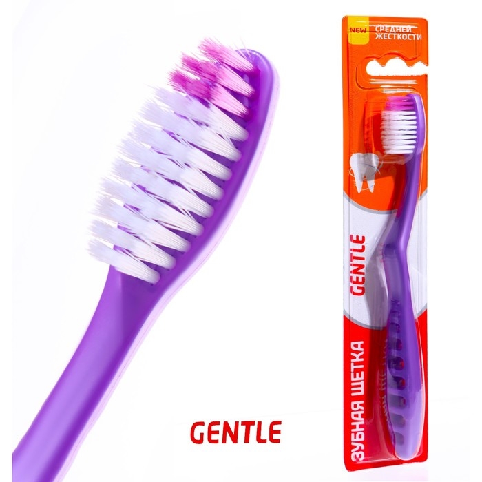 Зубная щётка Rendall Gentle, средней жёсткости, микс, 1 шт. Зубная щётка Rendall Gentle, средней жёсткости, микс, 1 шт.