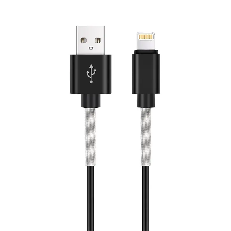 Кабель AVS IP-561S USB/Lightning усиленный, 12 Вт, 1 м (A40285S)
