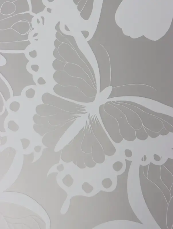 Пленка для цветов и букетов &laquo;Бабочки&raquo;, белая, матовая, 57&times;57 см