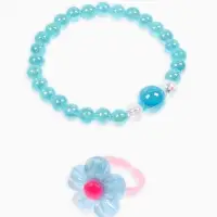 Комплект детский &laquo;Выбражулька. Сердце&raquo;, 4 предмета: клипсы, бусы, кольцо, ободок, МИКС