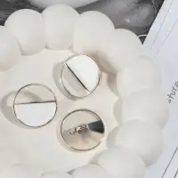 Пуговицы на ножке, пластиковые, d=25 мм, набор 5 шт., белые