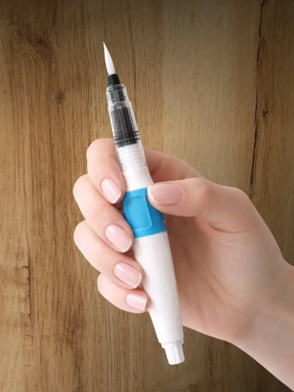 Кисть для рисования, синтетика, MS - 011, круглая, с резервуаром для воды, туши, чернил