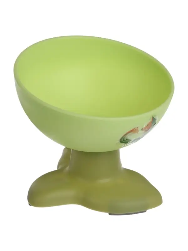 Миска на подставке, 200 мл, под углом, зелёная