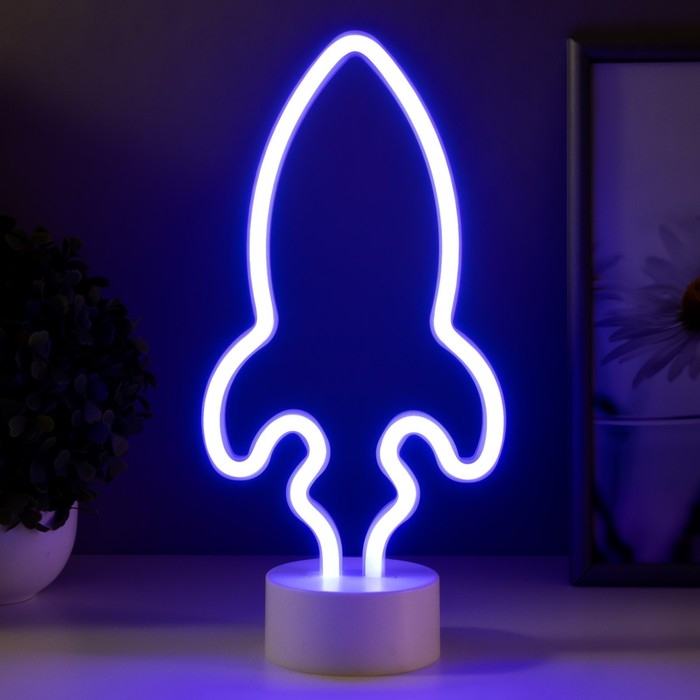 Ночник "Ракета" LED от батареек 3АА (не в комплекте) 14,5х8,5х26,8 см RISALUX