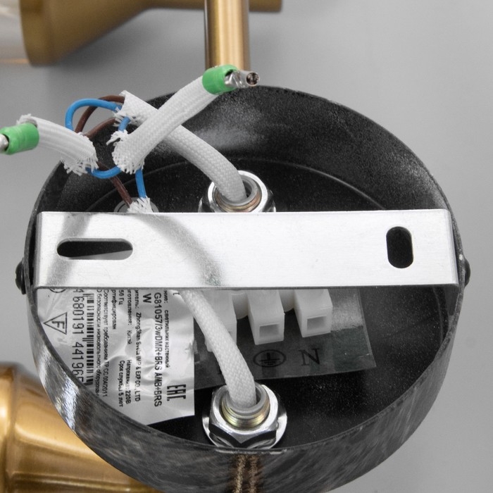 Спот Спот "Никс" 3x40Вт E14 Бронза, черный мрамор 48х18х16см