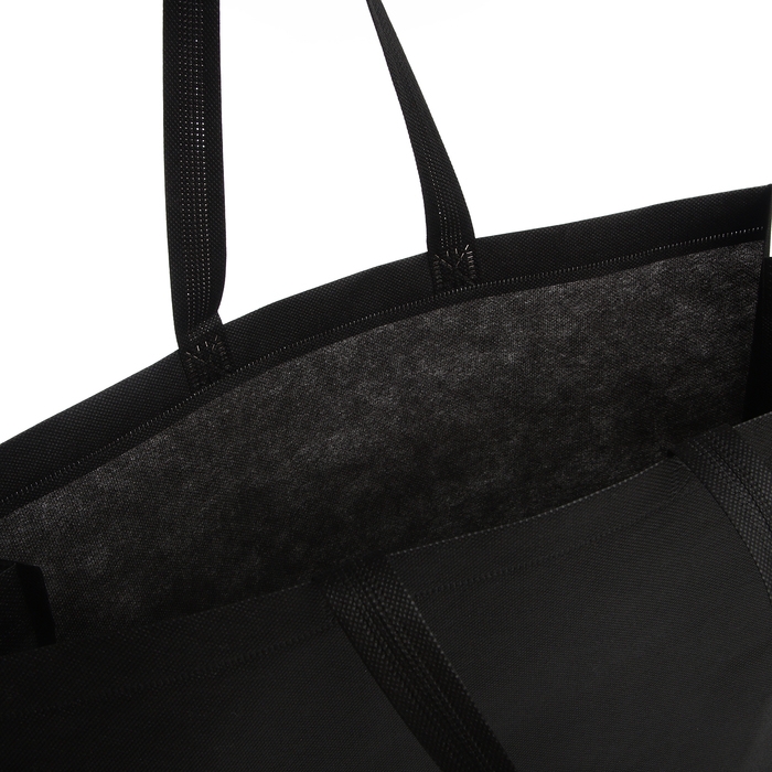 Сумка пляжная без застёжки, цвет чёрный Сумка пляжная без застёжки, цвет чёрный