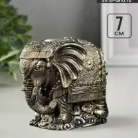 Фигурка гипс &laquo;Индийский слон&raquo;, старое золото, 12&times;7&times;6 см