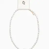 Колье из бусин &laquo;Жемчуг барокко&raquo;, L=40 см, белое в золоте