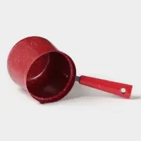 Турка Доляна &laquo;Мрамор рэд&raquo;, 800 мл, d=10 см, антипригарное покрытие, индукция, красная