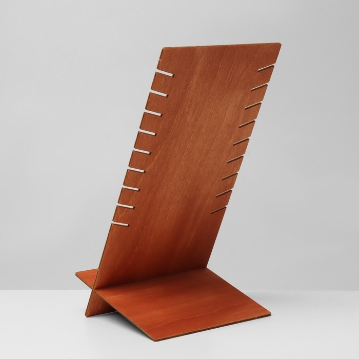 Подставка под кулоны, цепи, 9 мест, фанера, 16×16×33 см, цвет полисандр Подставка под кулоны, цепи, 9 мест, фанера, 16×16×33 см, цвет полисандр