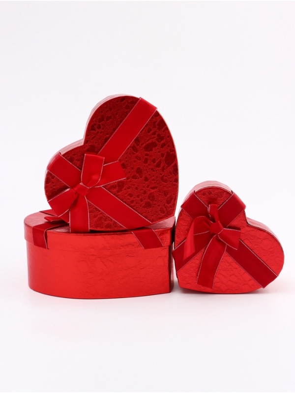 Набор коробок 3 в 1 сердца 22 х 20 х 9; 18.5 х 17 х 7.5; 1 6 х 14 х 6 см Набор коробок 3 в 1 сердца 22 х 20 х 9; 18.5 х 17 х 7.5; 1 6 х 14 х 6 см