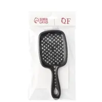 Расчёска массажная, широкая, продуваемая, 8.5&times;20.5(&plusmn;1) см, чёрная