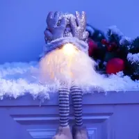 Фигура текстиль &laquo;Гном лосяш&raquo; 33 см, 1 LED, от батареек AG13&times;3, свечение тёплое белое