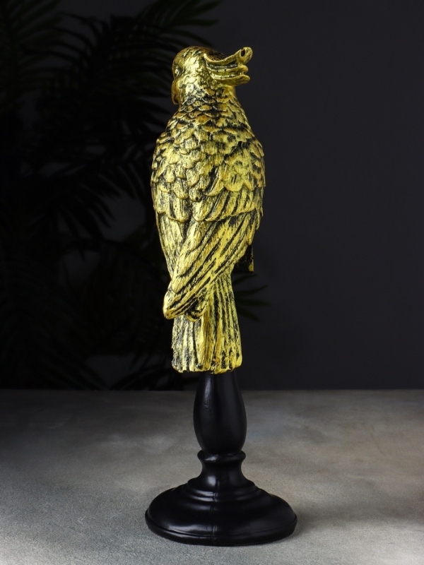 Фигура Фигура "Попугай на жердочке" 34х10х12 см, бронза