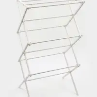 Сушилка для белья напольная LaDо́m, складная, раздвижная, металл, белая