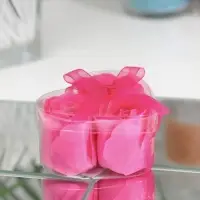 Мыльные розочки, фуксия, набор 3 шт., в коробке