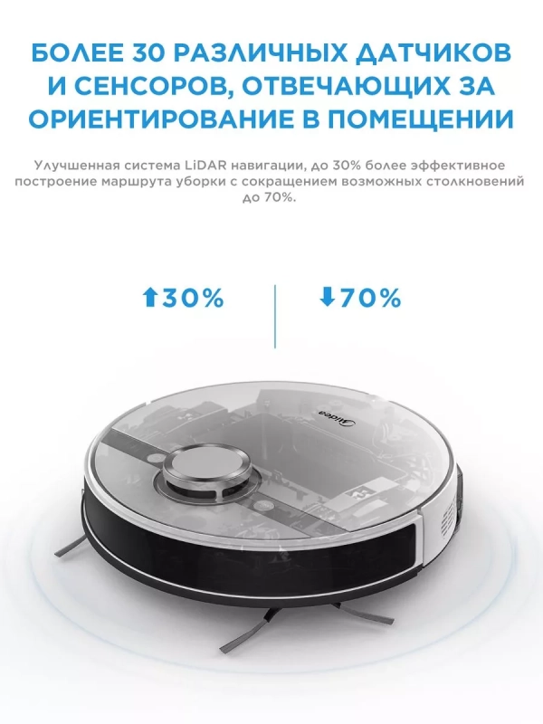 Робот-пылесос VCR S8+, станция самоочистки, сухая влажная