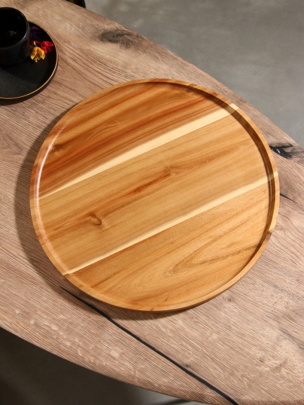 Доска разделочная 40х40х2 см, чайное дерево