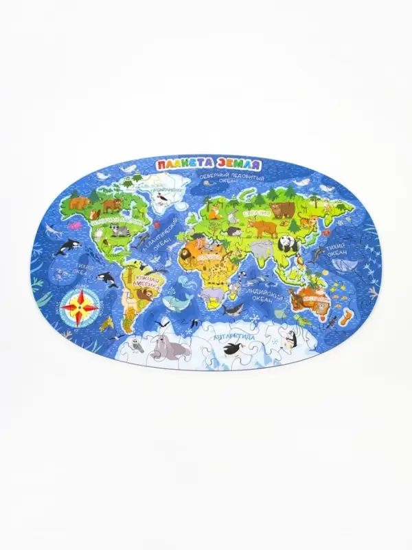 Пазл деревянный "Планета Земля" PZL-81
