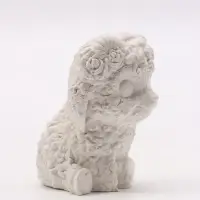 Фигурка декоративная &laquo;Барашек сидит&raquo;, неокрашенная, 7&times;5&times;5 см, белая