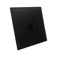 Лейка стационарная ZEIN Z2352, квадратная, 30&times;30 см, 1 режим, нержавеющая сталь, черная