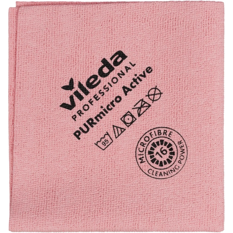 Салфетка хозяйственная ПУРМикро красная 5 шт/уп