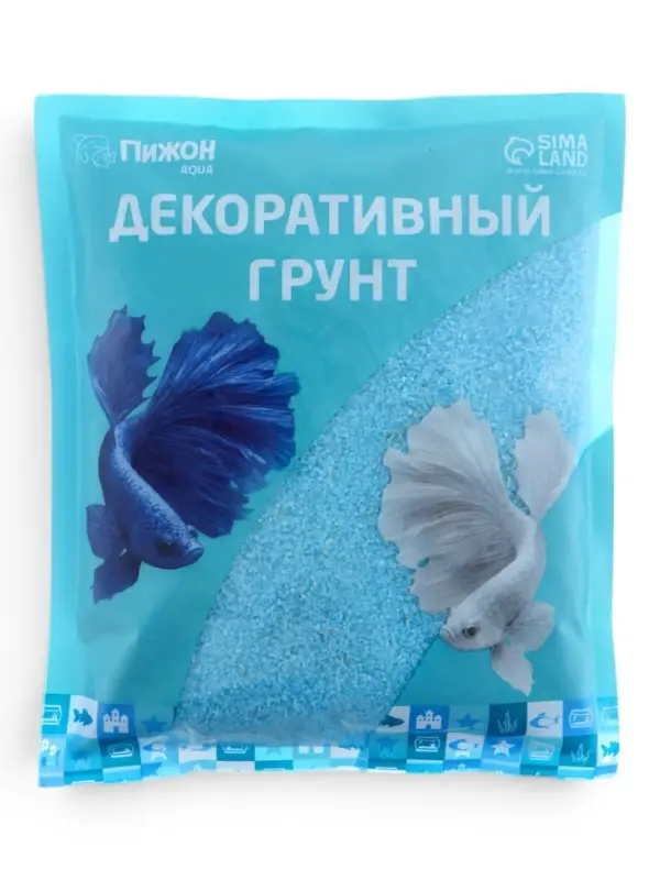 Песок кварцевый (0.8-1.5 мм) бирюза, 800 г
