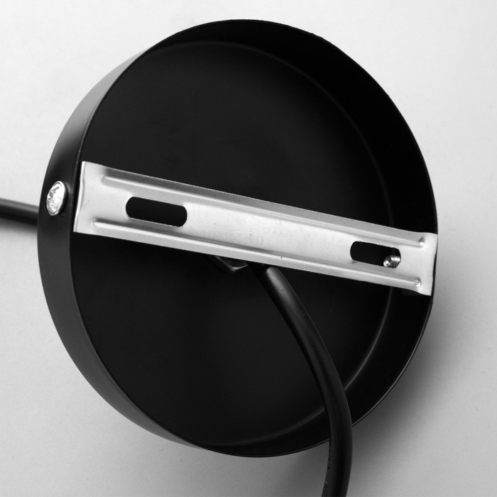 Светильник BayerLux "Купол" 1x40Вт E27 черно-золотой 40х40х22-122 см