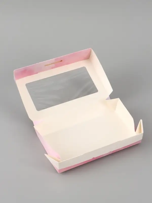 Коробка подарочная с окном &laquo;Для тебя&raquo;, 20&times;12&times;4 см, самосборная