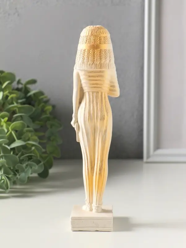Фигурка гипс &laquo;Богиня Египта&raquo;, 19.5&times;4 см, белая с позолота