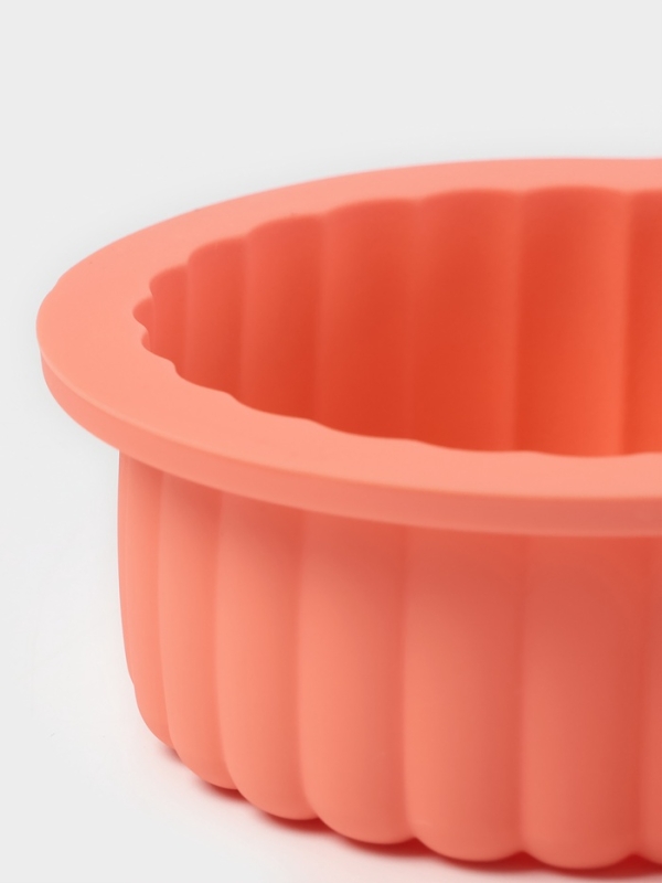 Форма для выпечки Доляна «Савоярди», силикон, 3 ячейки, 22×19×4 см, персиковая Форма для выпечки Доляна «Савоярди», силикон, 3 ячейки, 22×19×4 см, персиковая