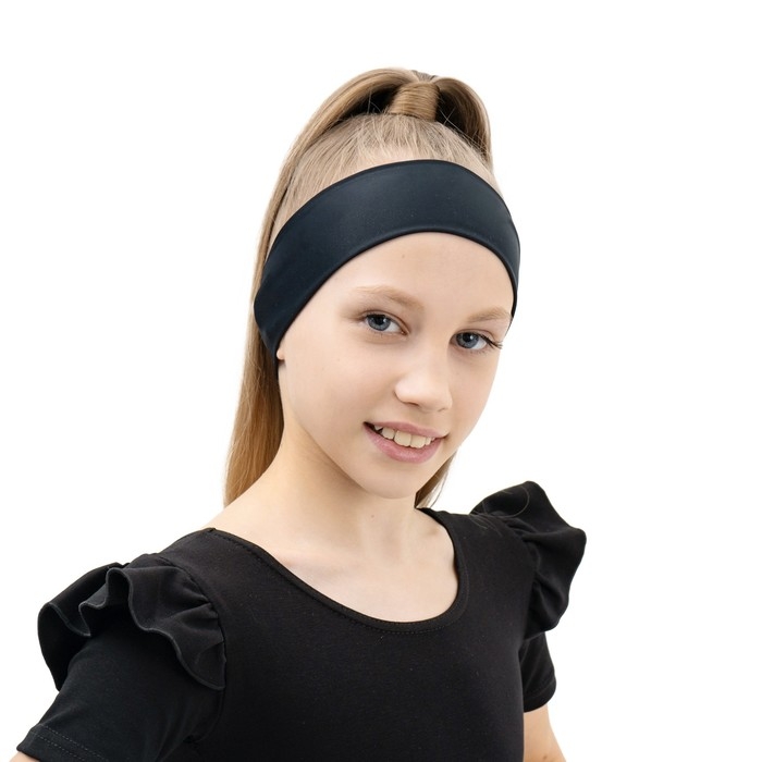 Повязка на голову, бифлекс, цвет черный Повязка на голову, бифлекс, цвет черный