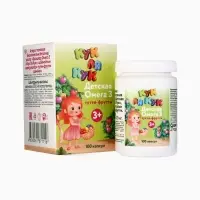 Омега-3 детская &laquo;Кук Ля Кук&raquo; со вкусом тутти-фрутти, 100 капсул