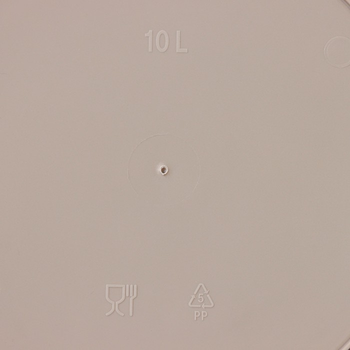 Контейнер для мусора Rambai, 10 л, d=26.7 см, h=42 см, цвет бежевый Контейнер для мусора Rambai, 10 л, d=26.7 см, h=42 см, цвет бежевый