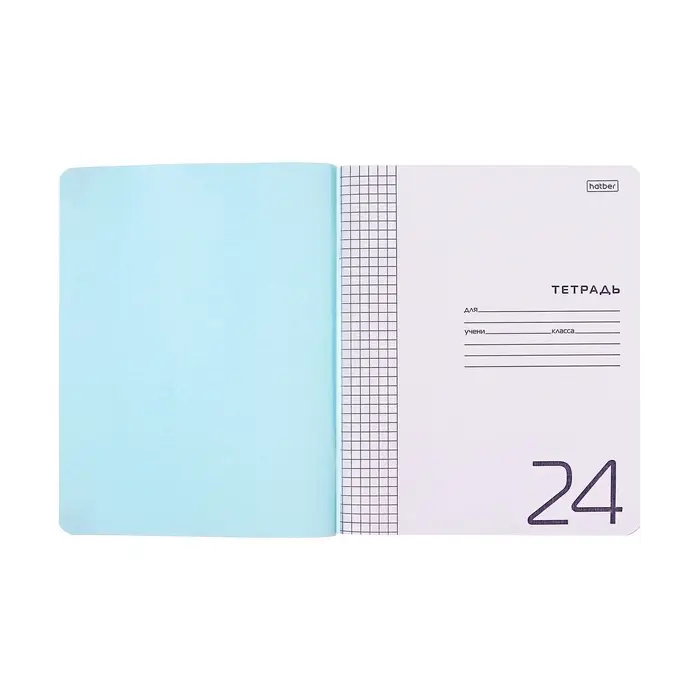 Тетрадь 24 листа в клетку &laquo;Цветная геометрия&raquo;, обложка мелованный картон, МИКС