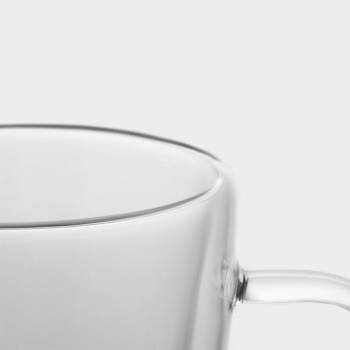 Набор стеклянных кружек с двойными стенками Magistro «Капучино», 300 мл, 12×9×11 см, 2 шт Набор стеклянных кружек с двойными стенками Magistro «Капучино», 300 мл, 12×9×11 см, 2 шт