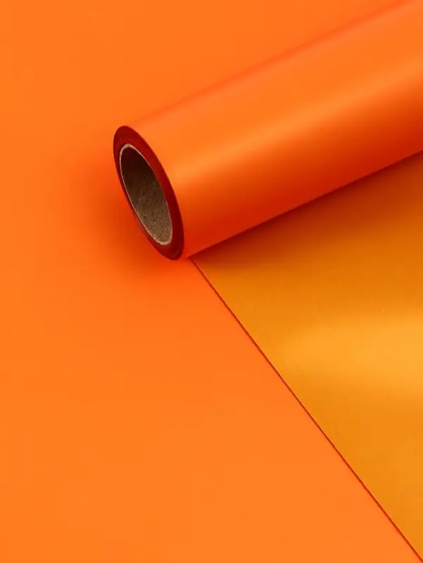 Пленка матовая для цветов и букетов, жёлтый, оранжевый, 0.58&times;10 м