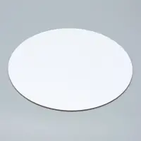 Коробка под торт 2 окна, с ручками, белая, + подложка 2.5 золото - белый, 24&times;24&times;20 см