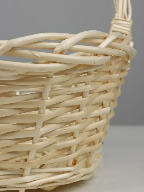 Корзина плетеная (ива): 39х34х17, 1 шт., выбеленный