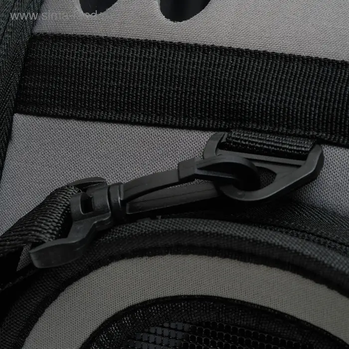 Складная сумка - переноска, 43.5&times;28&times;33 см, с отдельным входом, материал EVA, серая