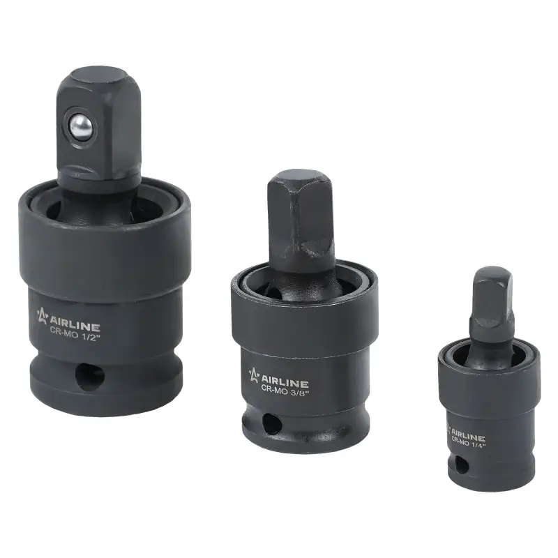 Набор карданов ударных 1/4", 3/8", 1/2" 3пр. пласт.подвес