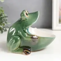 Фигурка - подставка для мелочей керамика &laquo;Лягушка&raquo;, 15&times;14&times;17.5 см