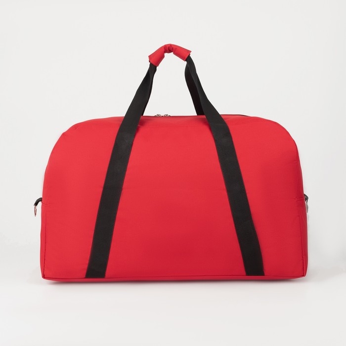 Сумка дорожная женская на молнии TEXTURA, большой размер, цвет красный Сумка дорожная женская на молнии TEXTURA, большой размер, цвет красный