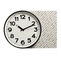 Часы настенные классические, d=30.5 см, объёмные цифры, от батарейки 1&times;АА